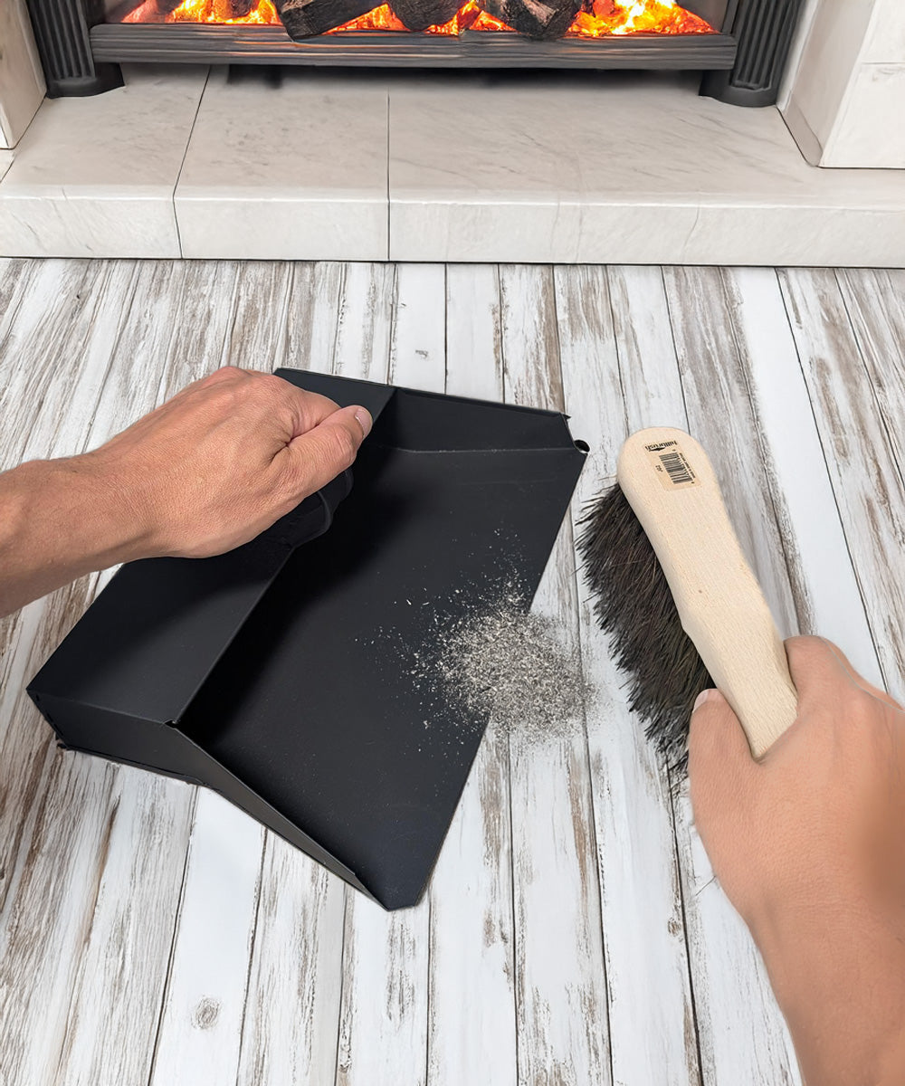 Finest by Hillbrush Dustpan & Gumati Brush Set (Medium Stiff)